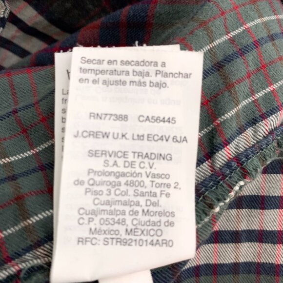 Madewell Classic Ex-Boyfriend Cotton Oversized Shirt Rockvale Plaid Medium - Picture 10 of 11